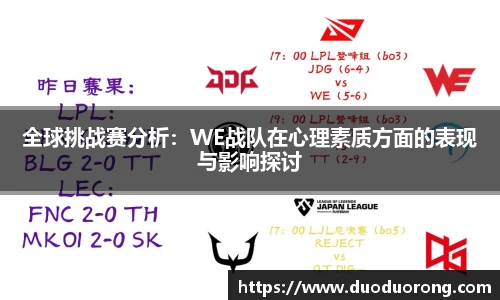 全球挑战赛分析：WE战队在心理素质方面的表现与影响探讨